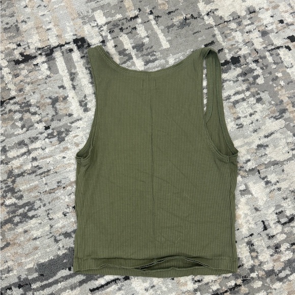 Urban Outfitters Women's Green and Khaki Vest - Picture 3 of 3